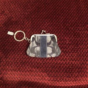 Coach coin key chain